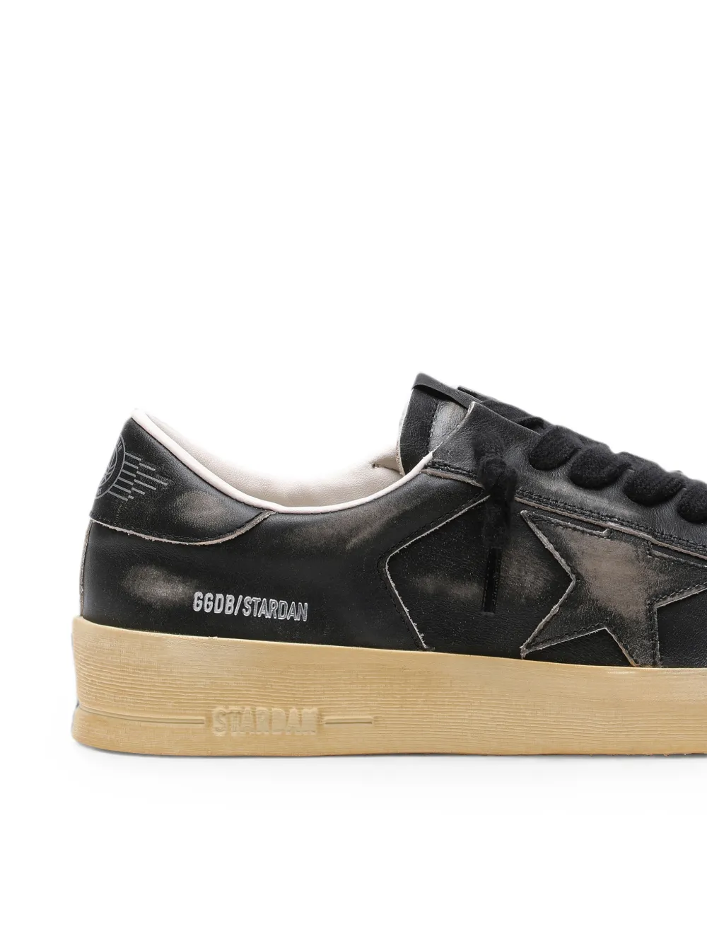 Golden Goose Stardan leren sneakers met ster Zwart