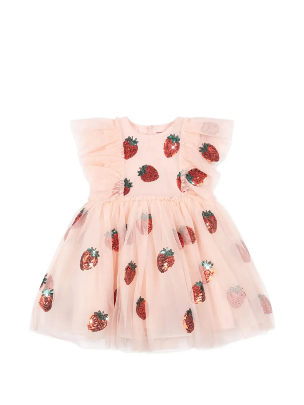 Konges Sløjd Yvone sequin-embellished ruffled dress - Rosa