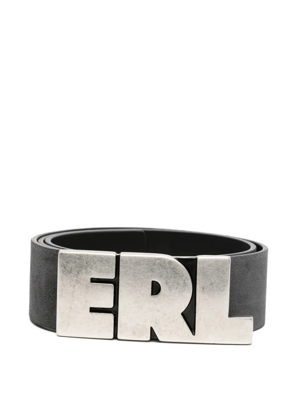 ERL logo-plaque belt - Nero