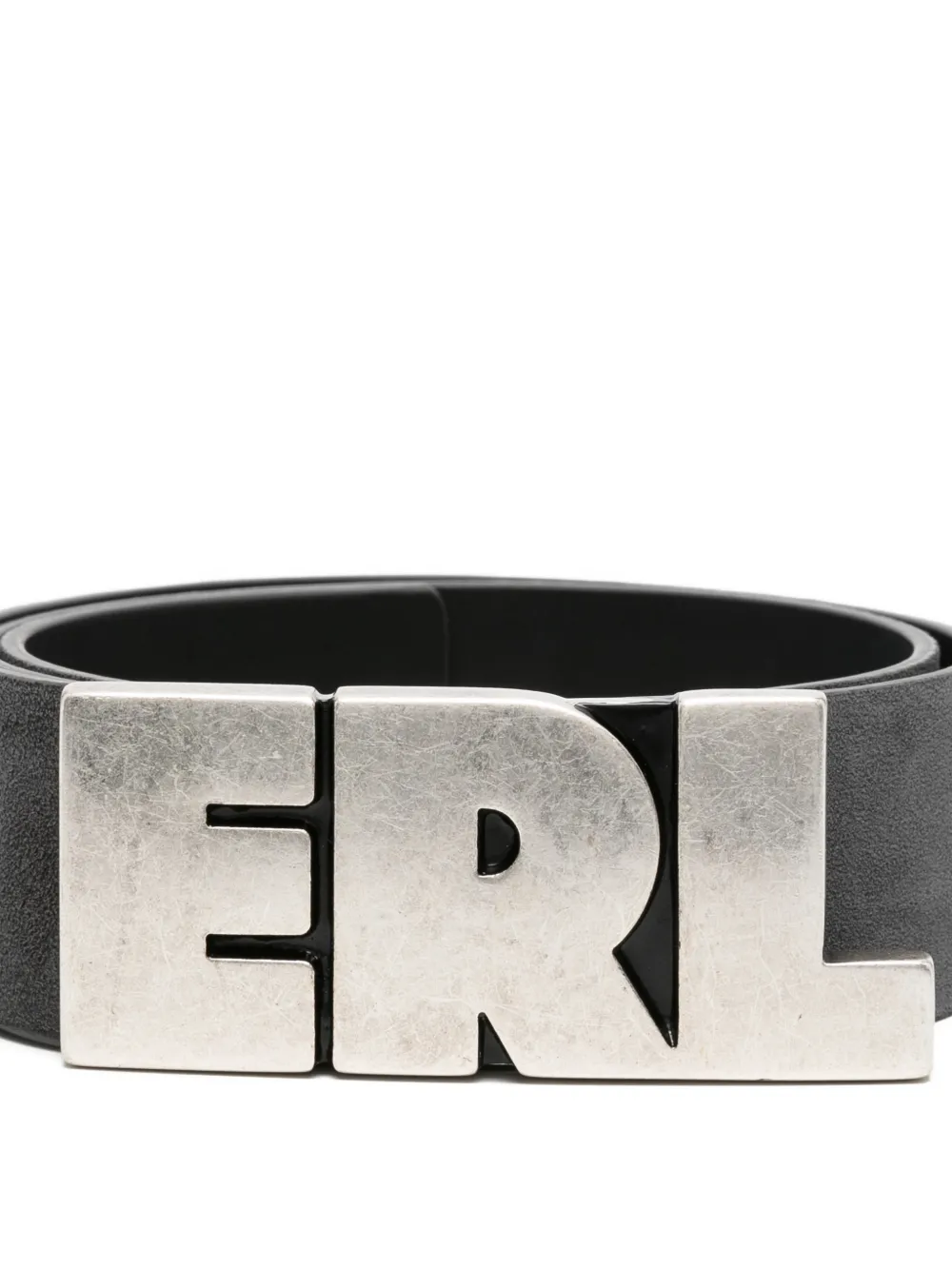 ERL ユニセックス メタルロゴベルト ERL ロゴプレート ベルト | ブラック | FARFETCH JP