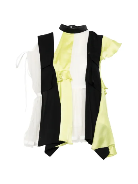 sacai ruffled blouse