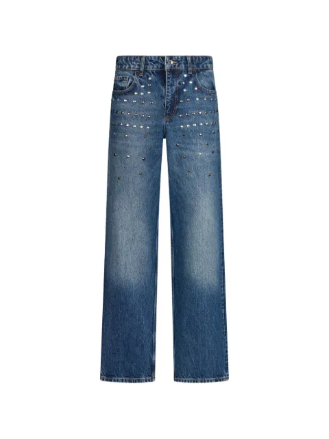 LIU JO jeans rectos con flecos