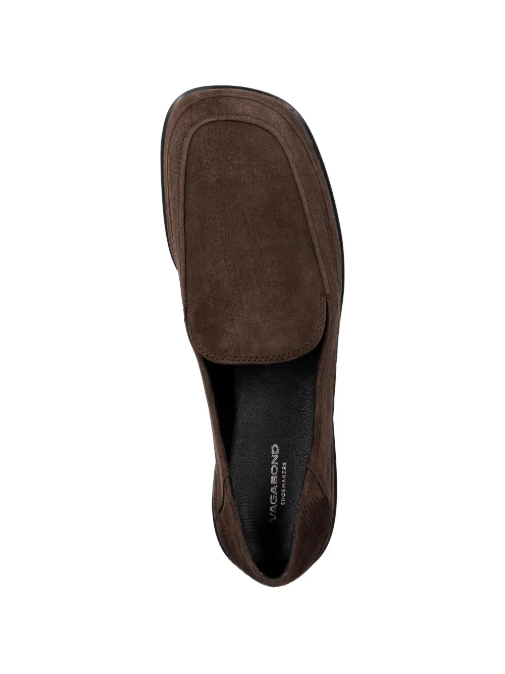 VAGABOND Sammie suède loafers met vierkante neus Bruin