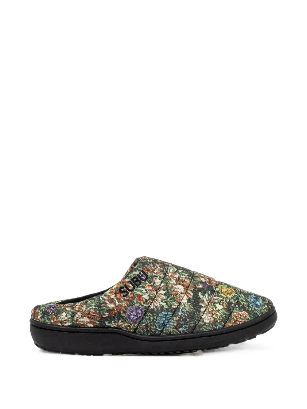 Subu Nannen F-line Day Slippers In Green