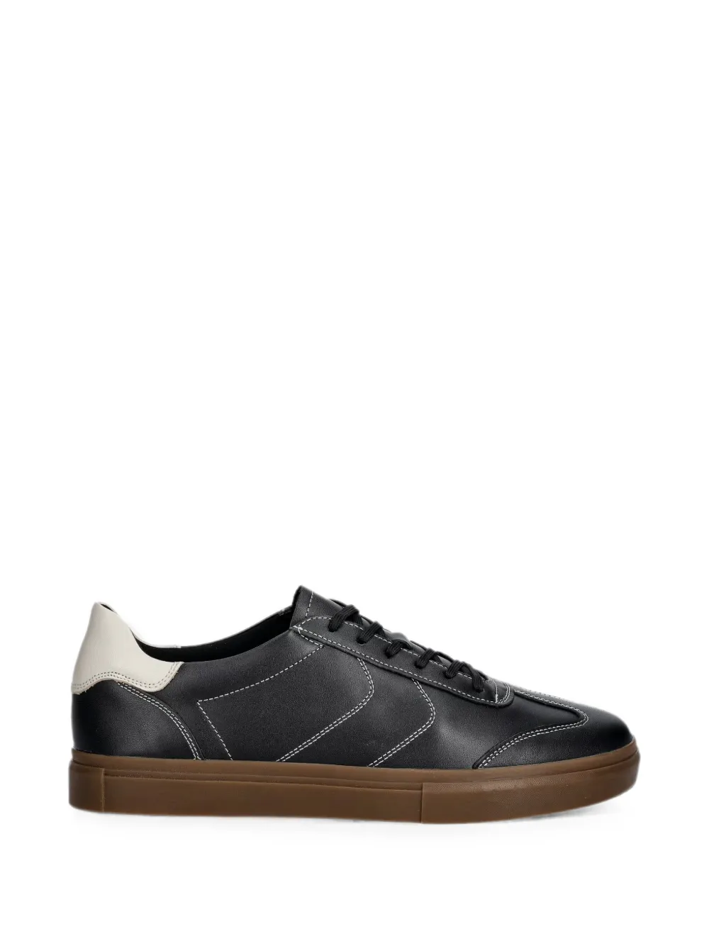 VAGABOND Cody contrast-stitch leather sneakers Zwart