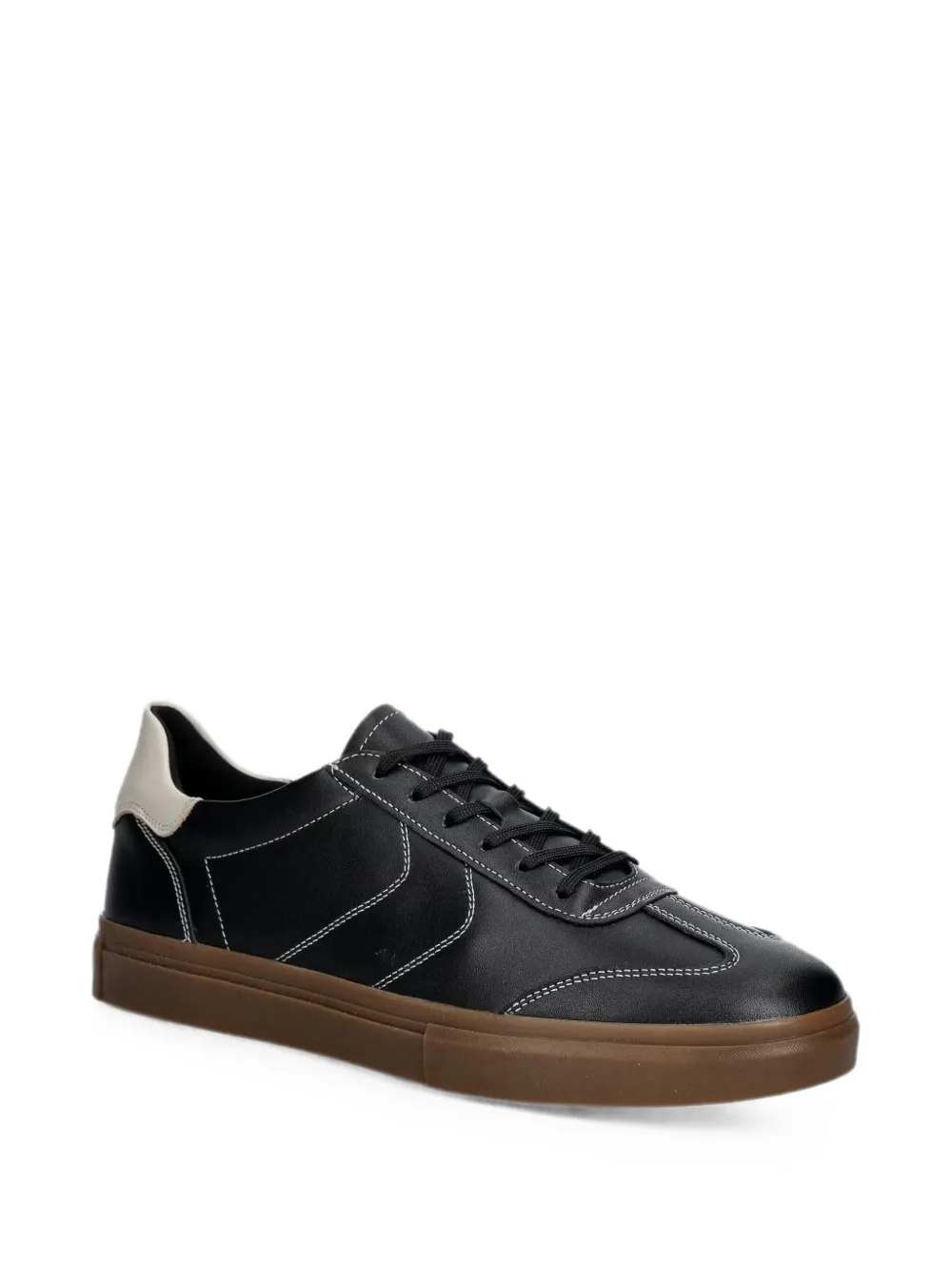 VAGABOND Cody contrast-stitch leather sneakers Zwart