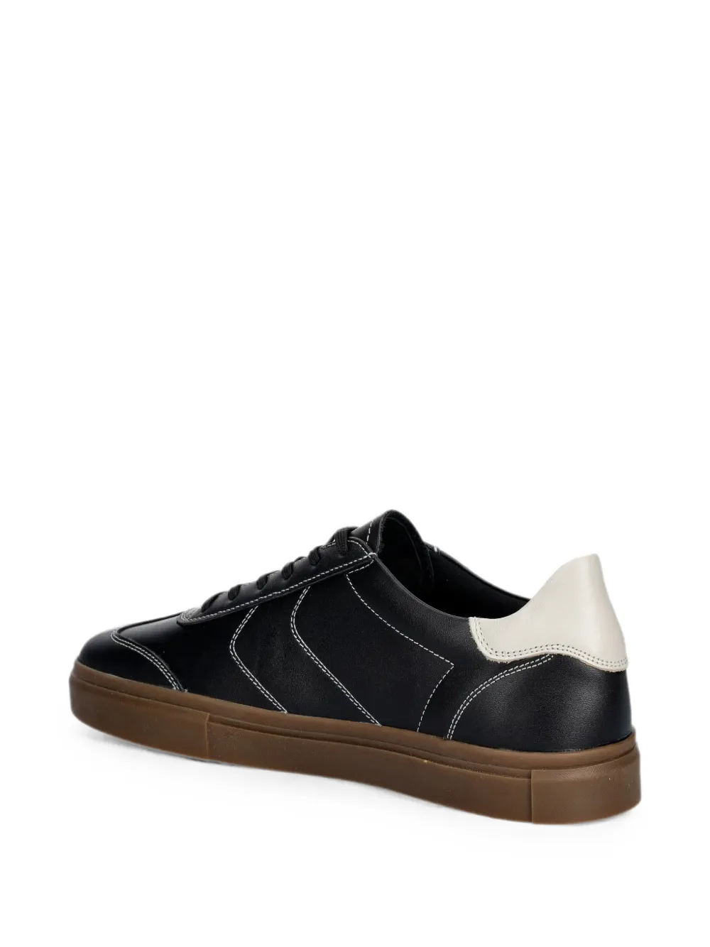 VAGABOND Cody contrast-stitch leather sneakers Zwart