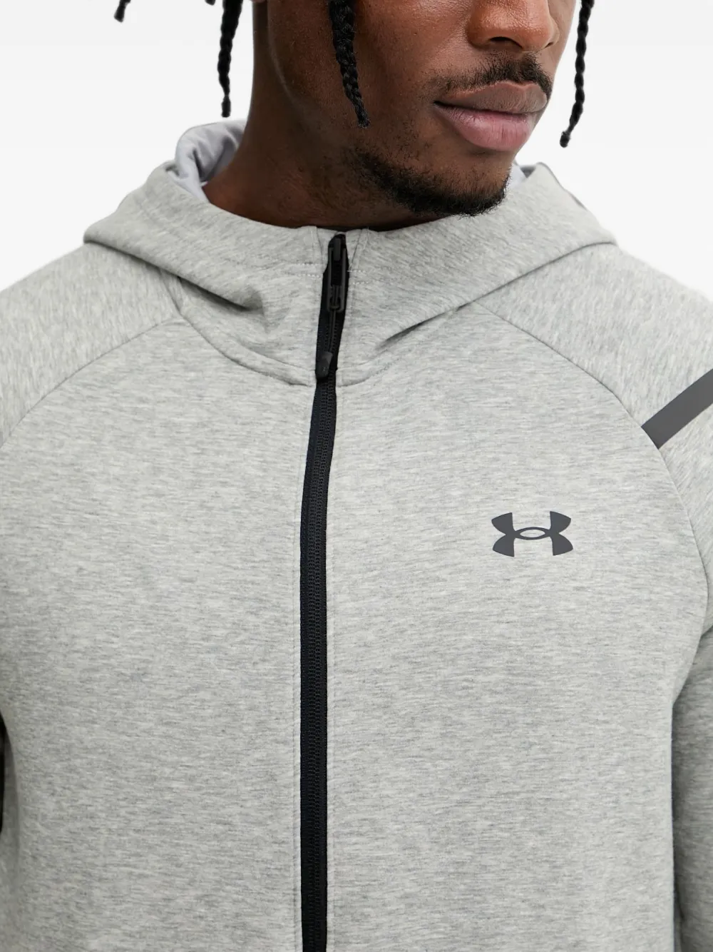 Under Armour Unstoppable hoodie met rits en logoprint Grijs
