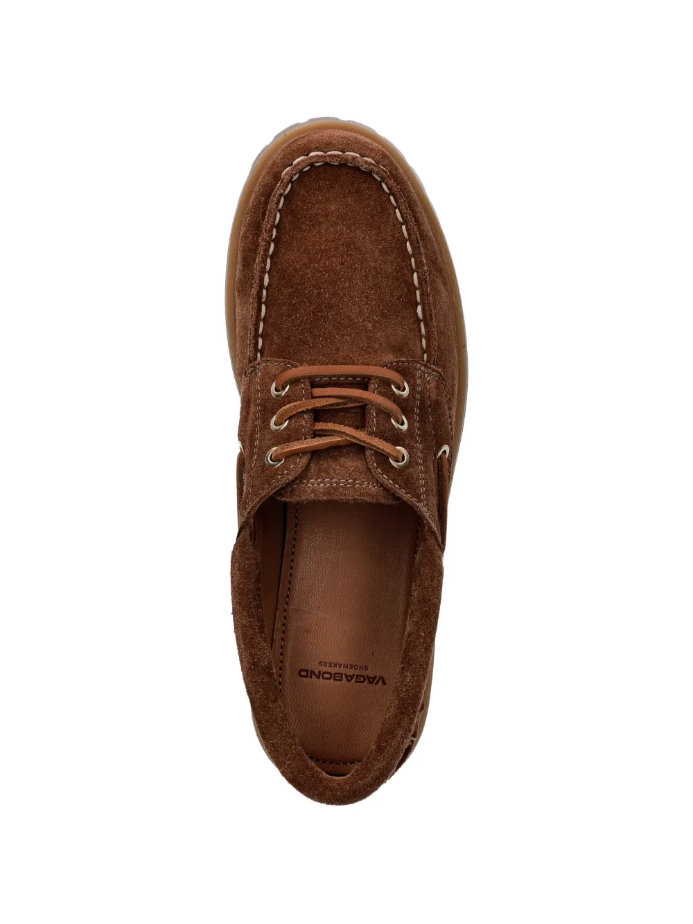 VAGABOND Joslyn suede boat shoes Bruin