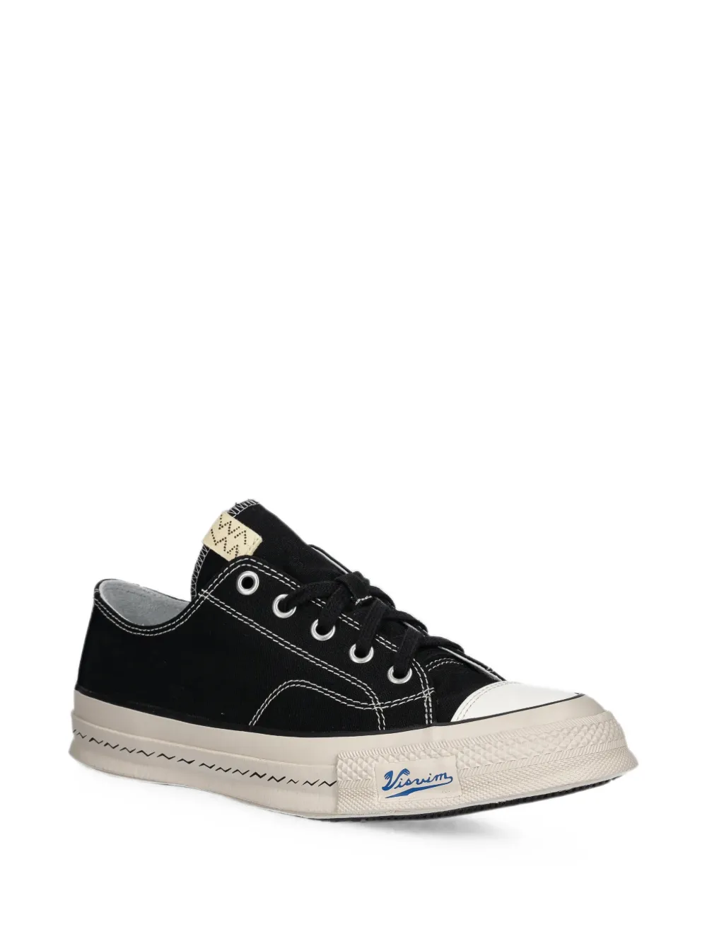 visvim logo-patch low-top sneakers Zwart