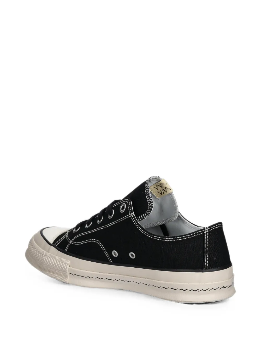 visvim logo-patch low-top sneakers Zwart