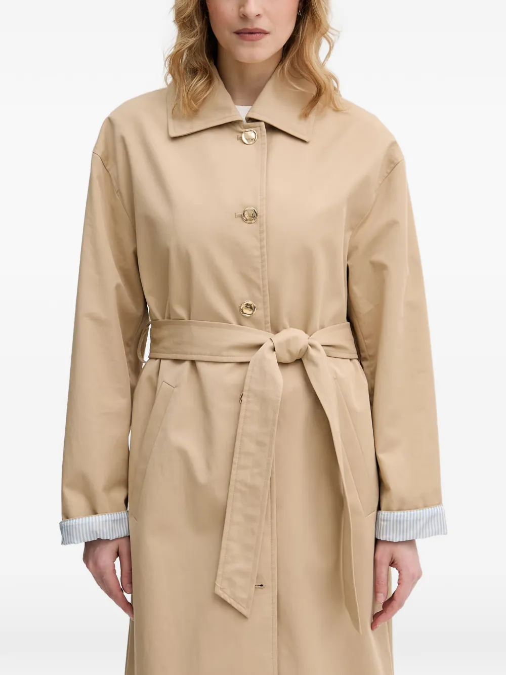 Benetton ベルテッド トレンチコート | ニュートラル | FARFETCH JP