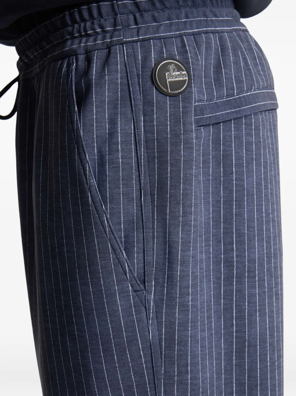 Fusalp Nobrel broek met krijtstreep en trekkoord Blauw
