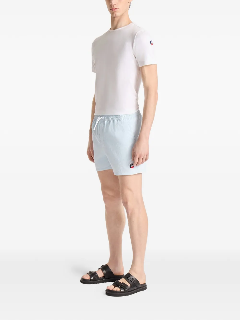 Fusalp Halfi zwembroek met trekkoord en textuur Blauw