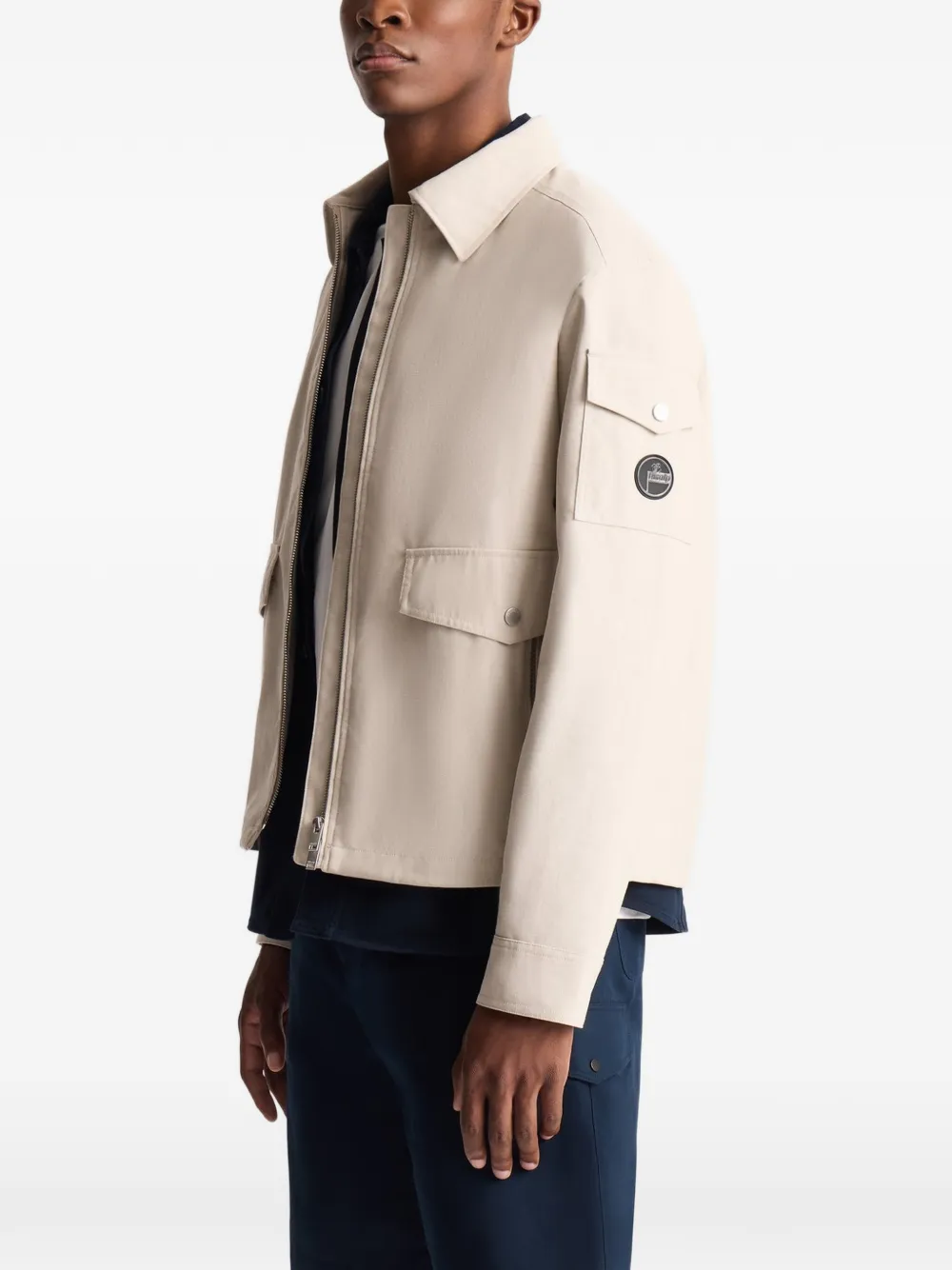 Fusalp Fralis Chambray bomberjack met opgestikte zakken Beige