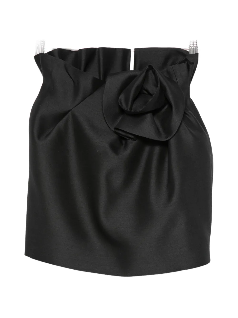 Magda Butrym flower-detail skirt - Schwarz