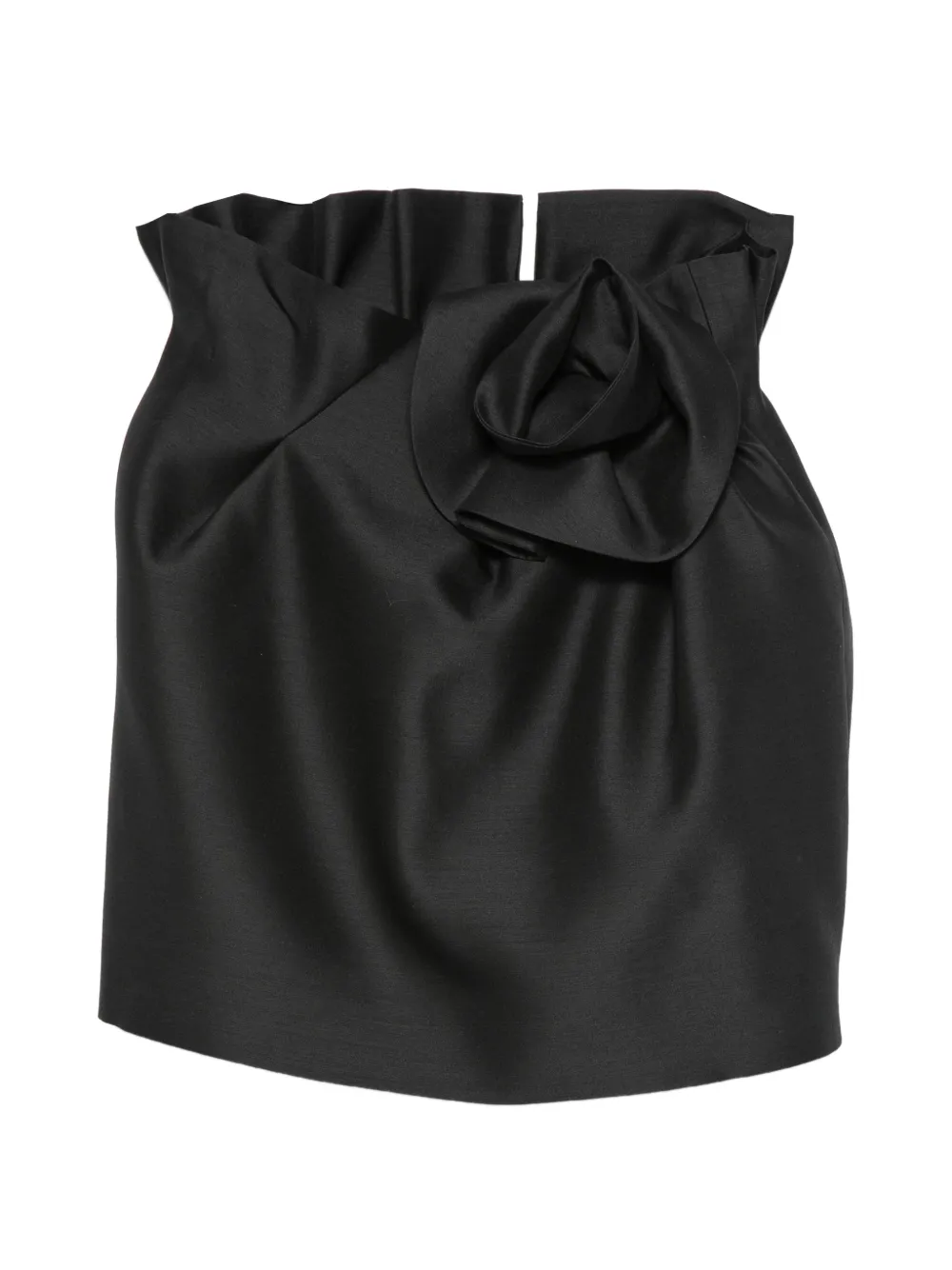 Magda Butrym flower-detail skirt - Nero