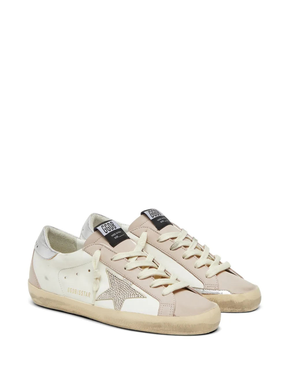Golden Goose Super Star leren sneakers met sterdetail Wit