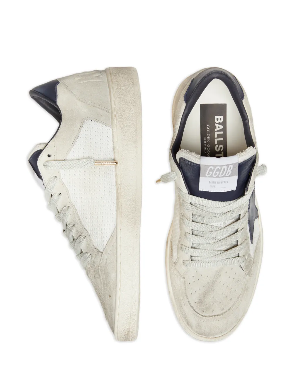 Golden Goose Ball Star LTD suède gehaakte sneakers Beige