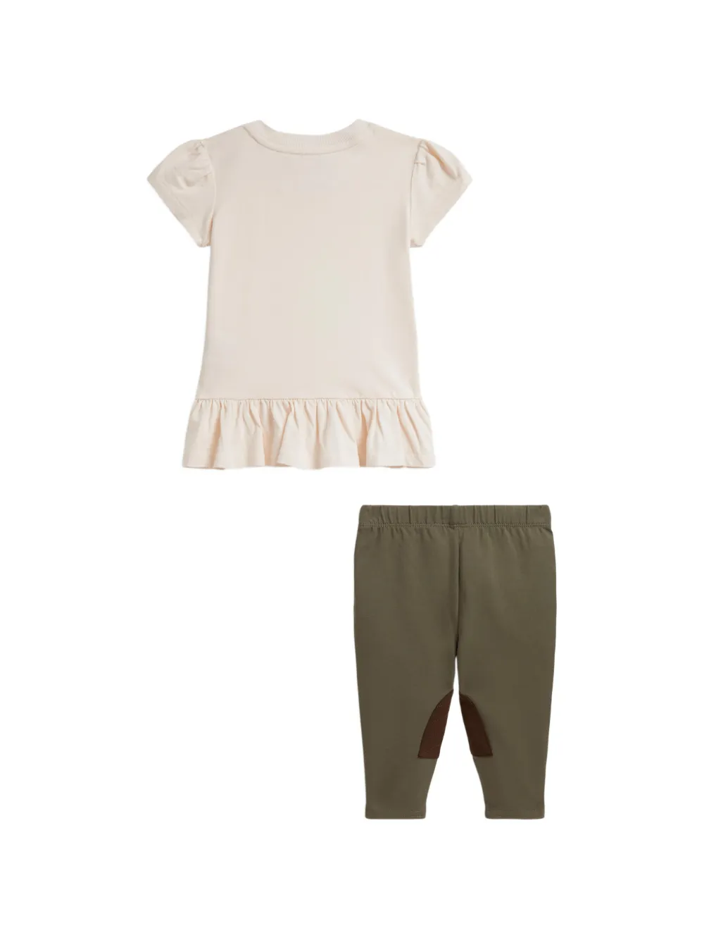 POLO RALPH LAUREN KIDS Bear leggingset Beige