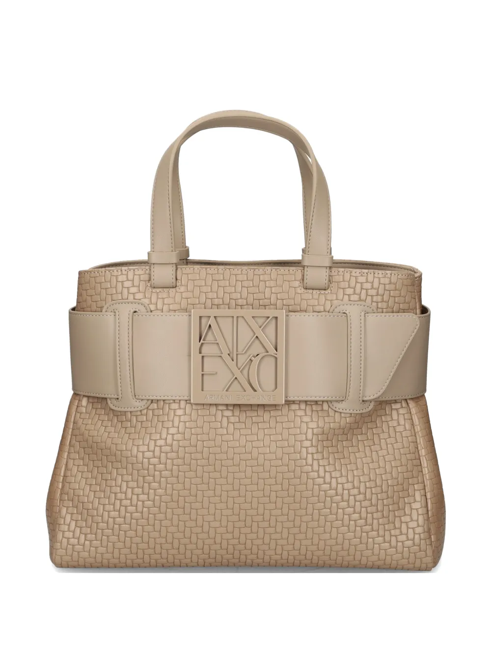 Armani Exchange woven logo tote bag - Toni neutri