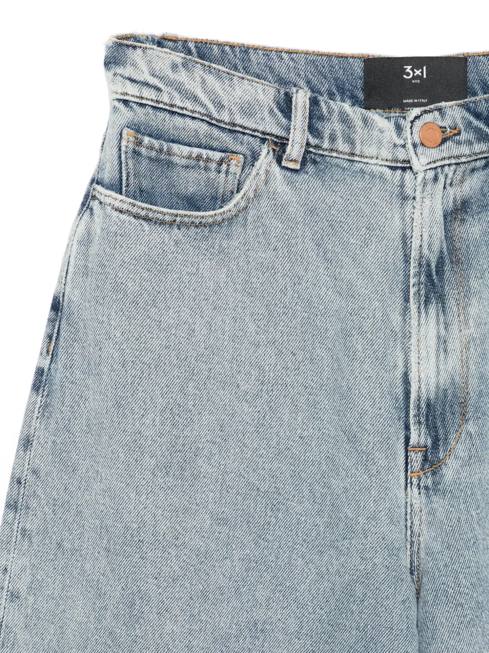 3x1 High waist shorts Blauw