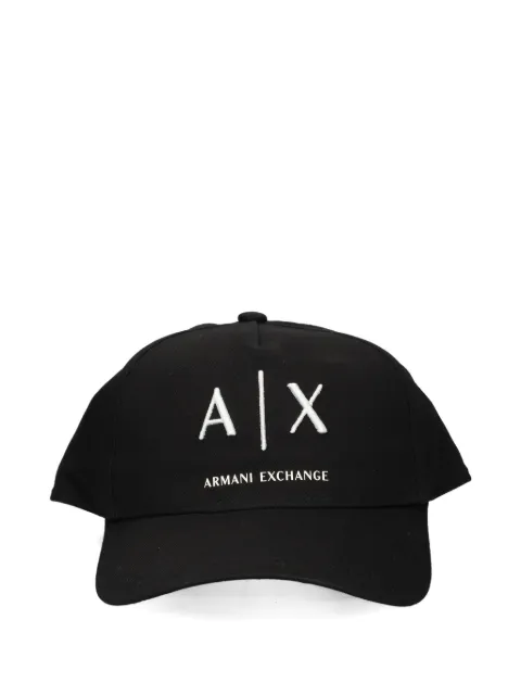 Armani Exchange logo embroidered cap