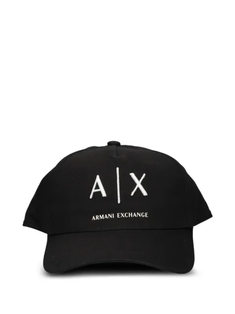 Armani Exchange logo embroidered cap