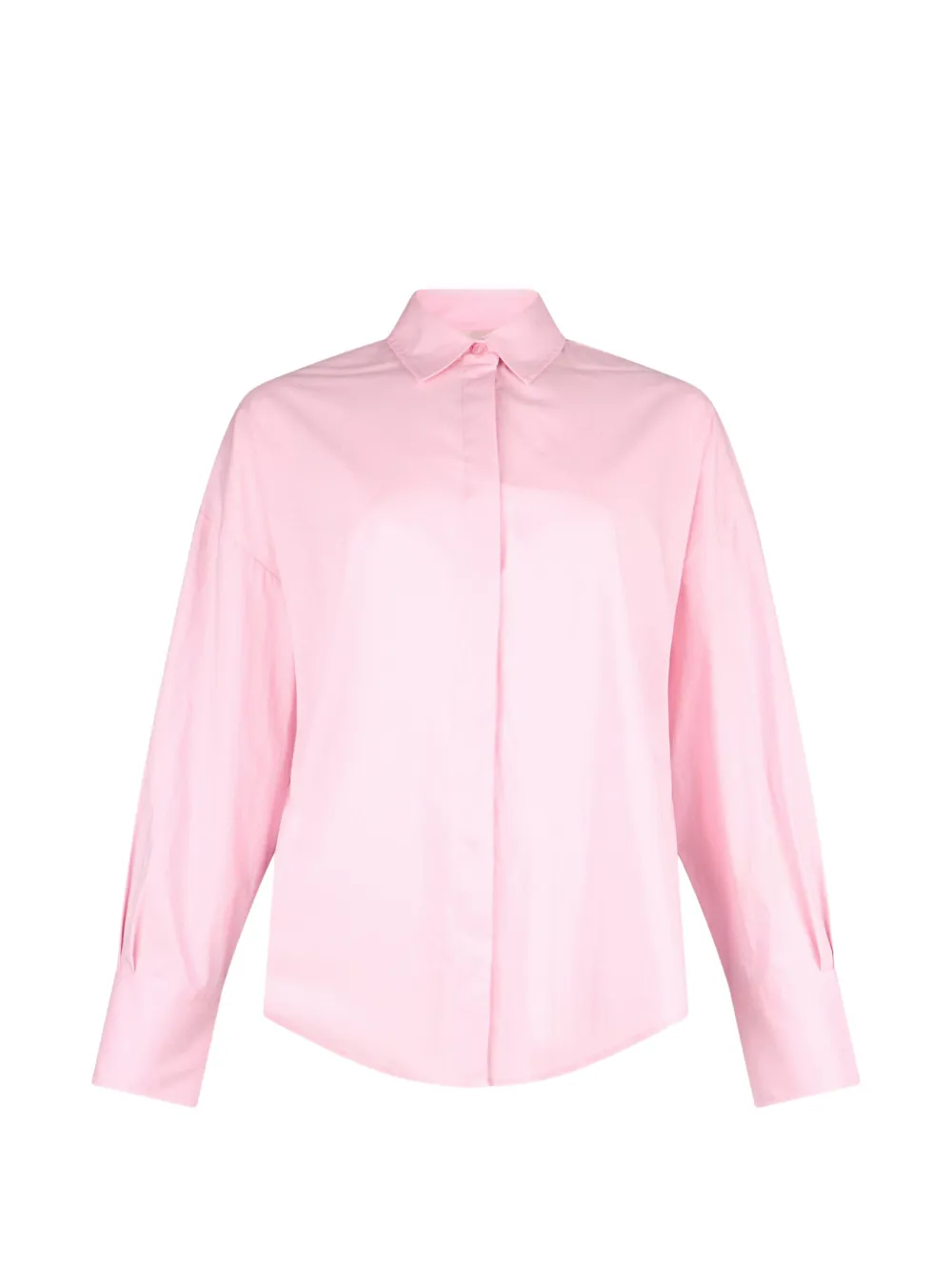 LIU JO logo-studs poplin shirt - Rosa