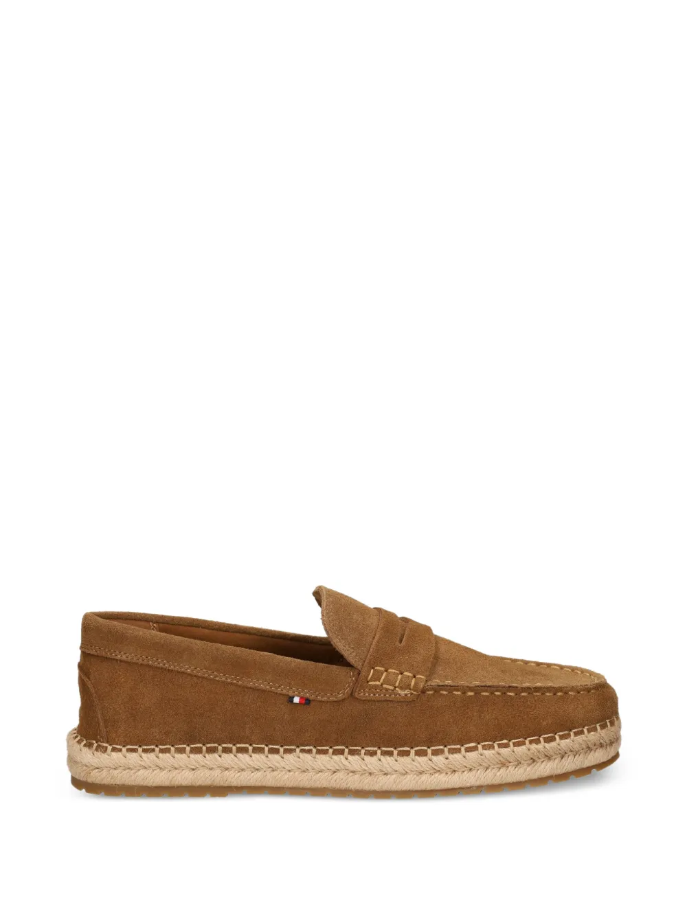 Tommy Hilfiger penny suede espadrilles Bruin