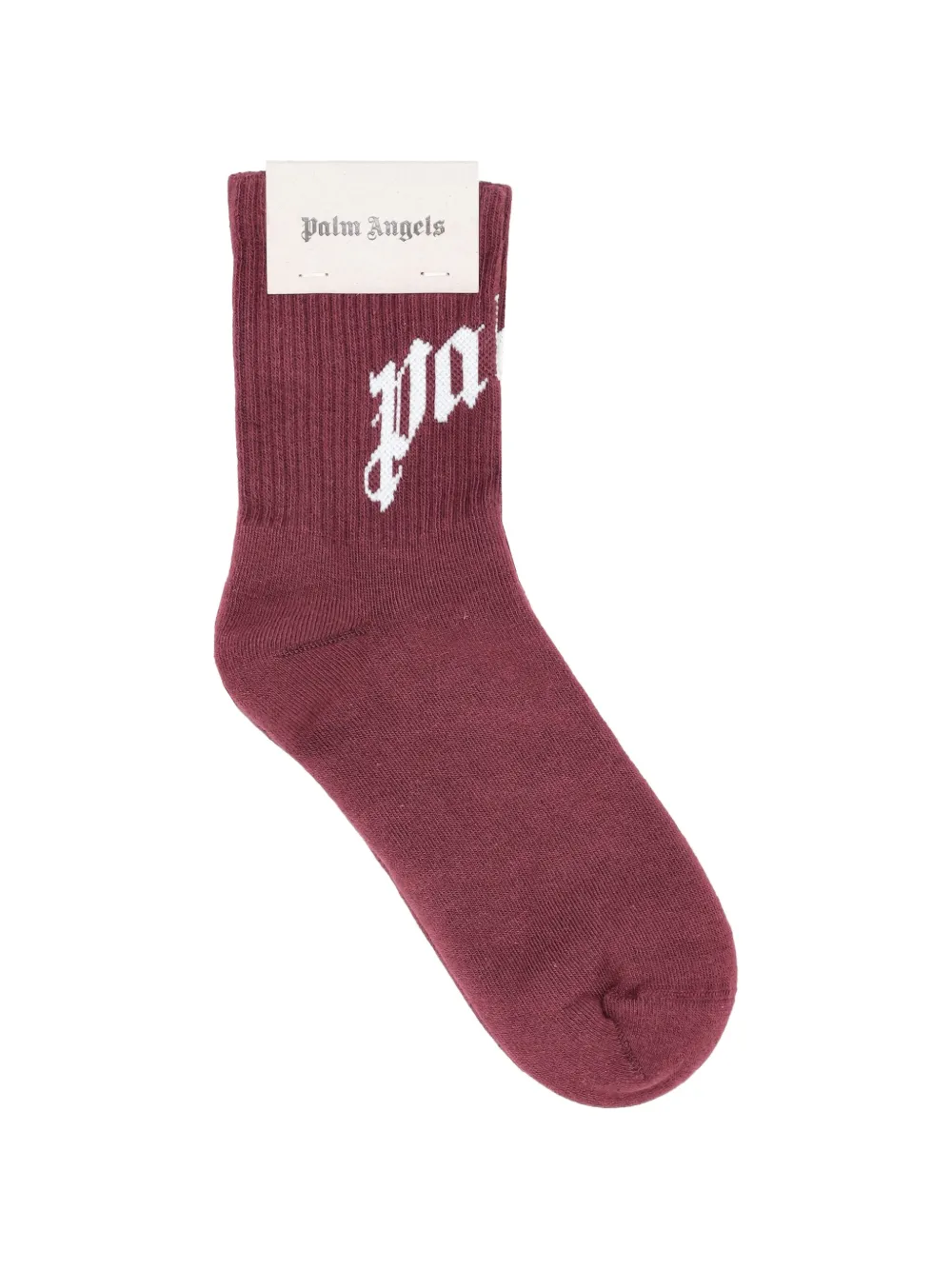 Palm Angels logo-detail socks - Rosso