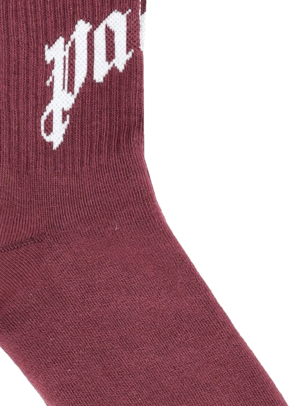 Palm Angels Sokken met logodetail Rood