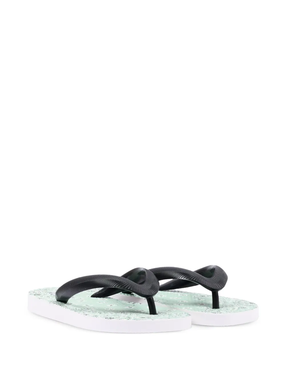 MC2 Saint Barth Kids bandana-print flip flops - Grün