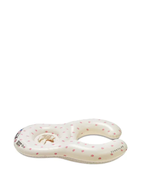 Sunnylife Kids Float Together strawberry-print baby seat pool float