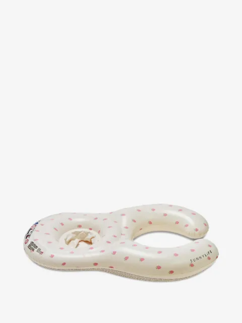 Sunnylife Kids Float Together strawberry-print baby seat pool float