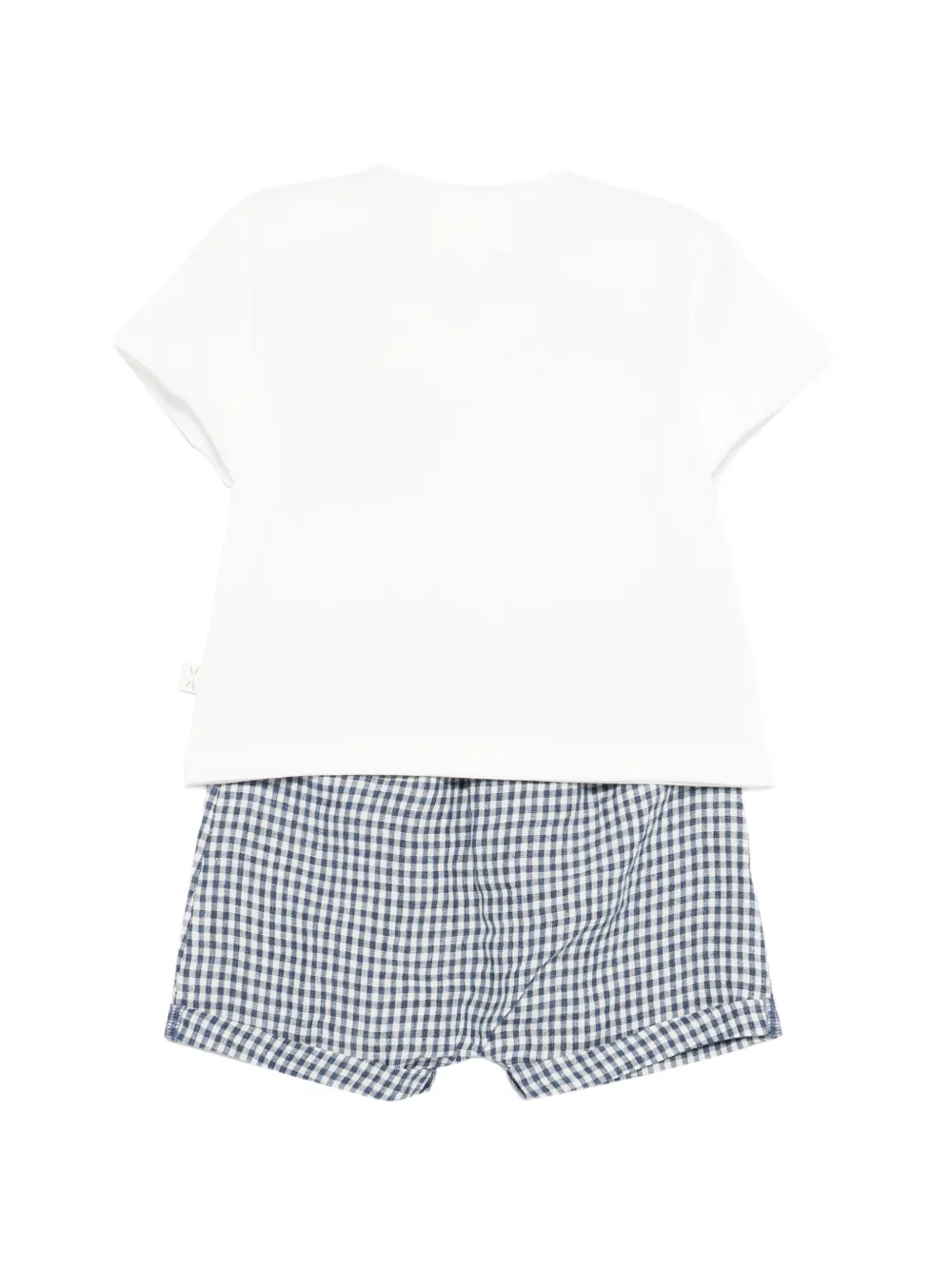 TEDDY & MINOU T-shirt en shorts met gingham ruit Blauw