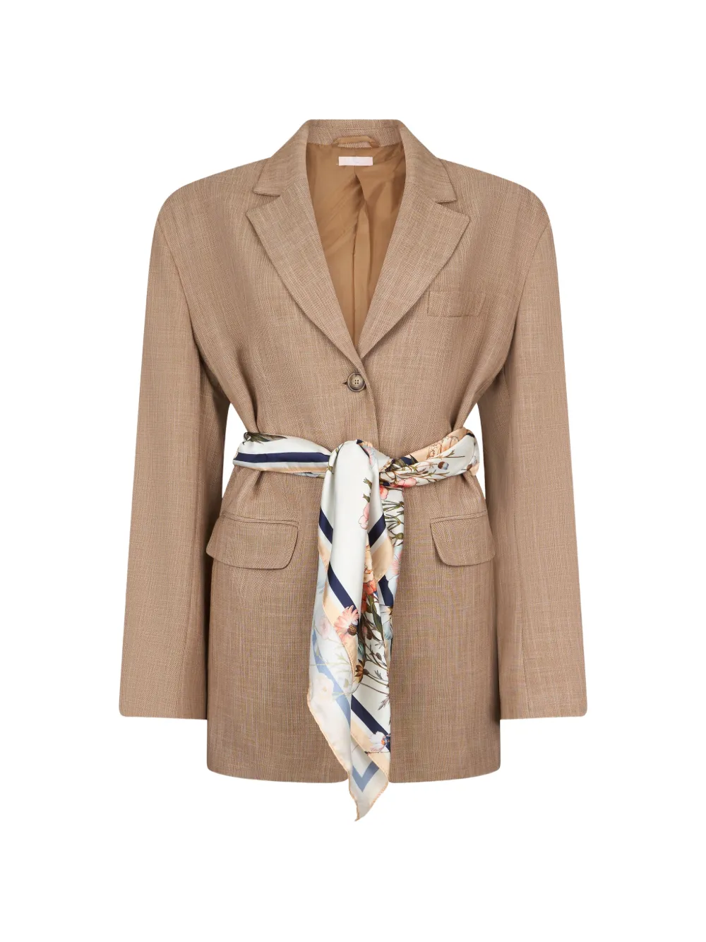 LIU JO scarf blazer - Toni neutri