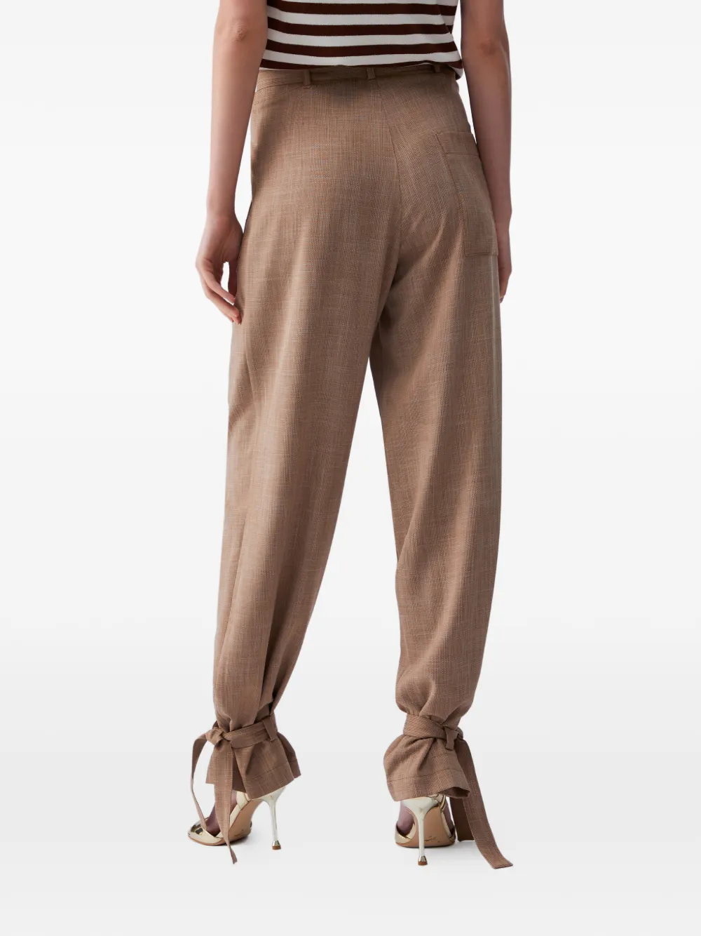 LIU JO Broek met ceintuur Beige