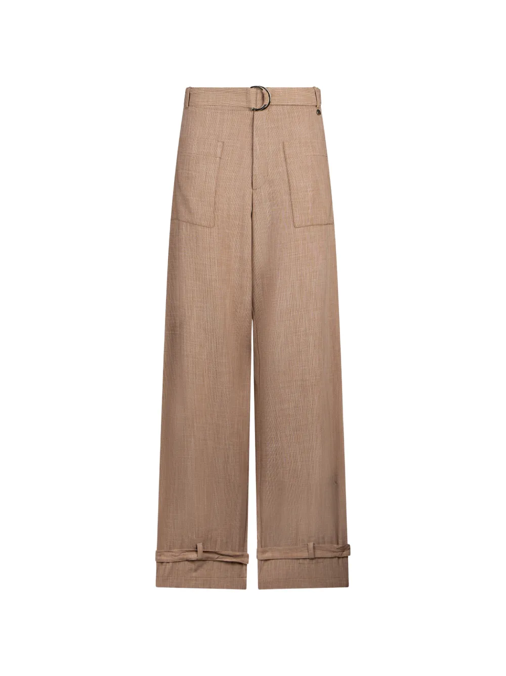 LIU JO belted trousers - Toni neutri
