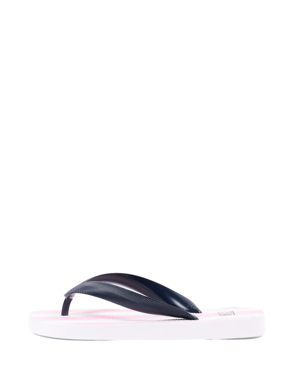 MC2 Saint Barth Kids Gestreepte teenslippers Roze