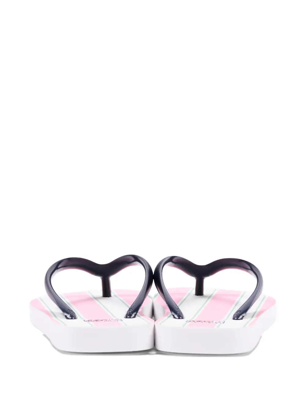 MC2 Saint Barth Kids Gestreepte teenslippers Roze