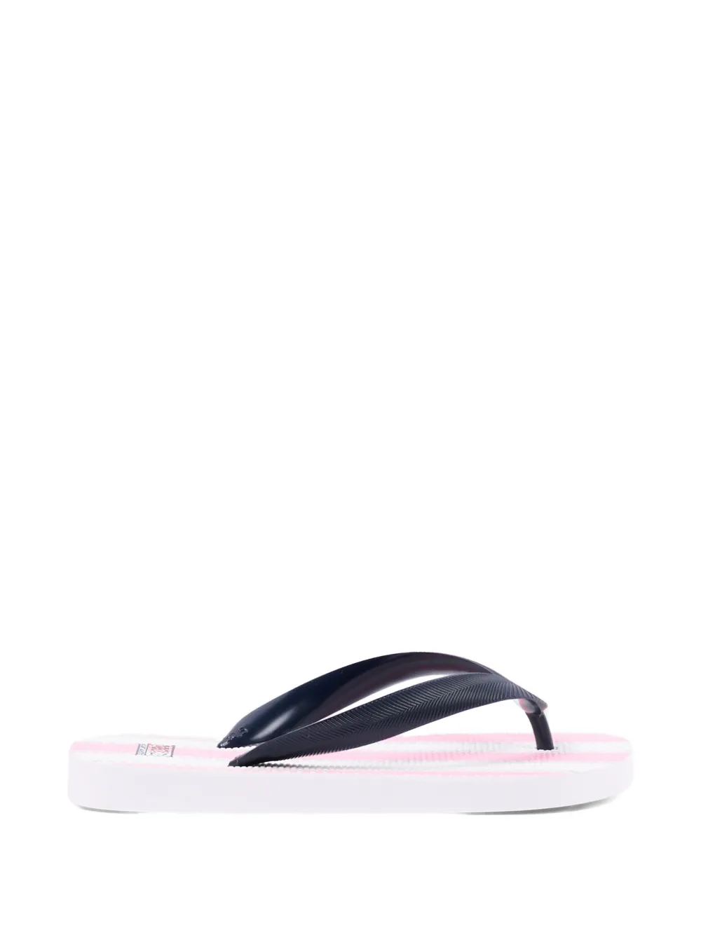 MC2 Saint Barth Kids Gestreepte teenslippers Roze
