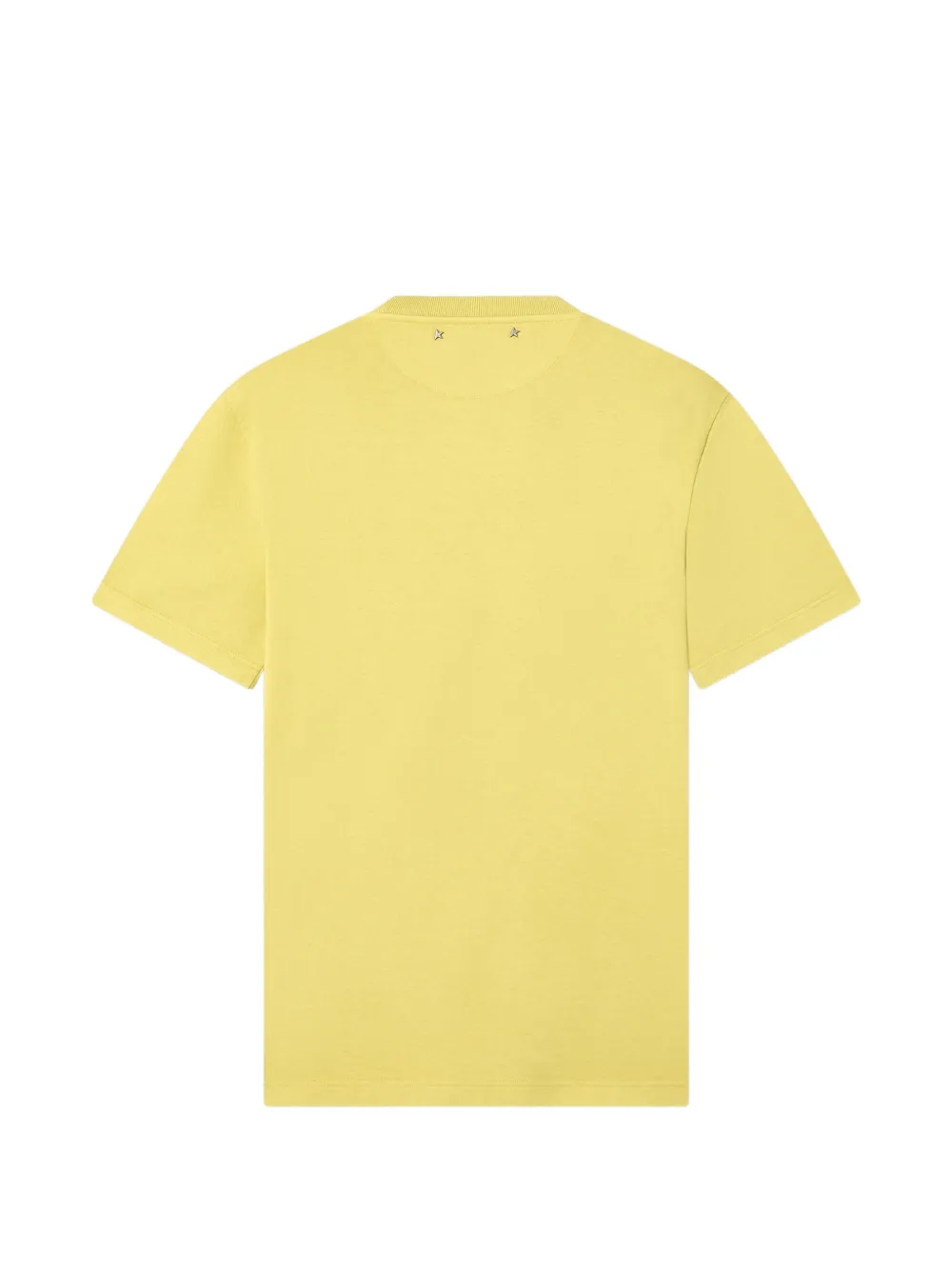 Golden Goose Journey T-shirt jersey met gaas en geverfd effect Geel
