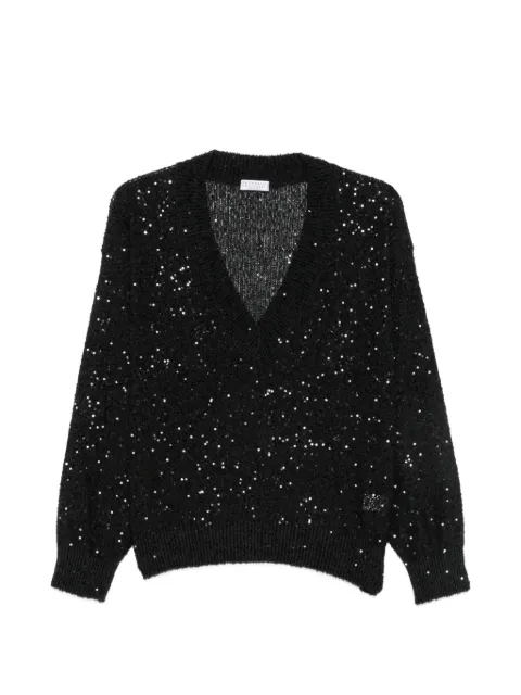 Brunello Cucinelli — sequin-embellished sweater