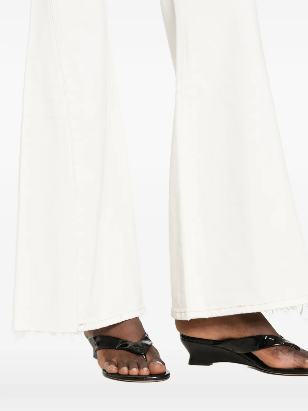 7 For All Mankind Flared jeans met vijf zakken Beige