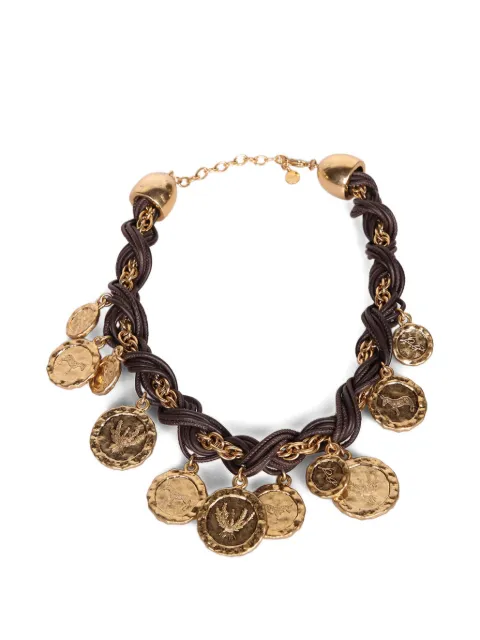 Jacquemus The Pièces coin-pendant braided necklace