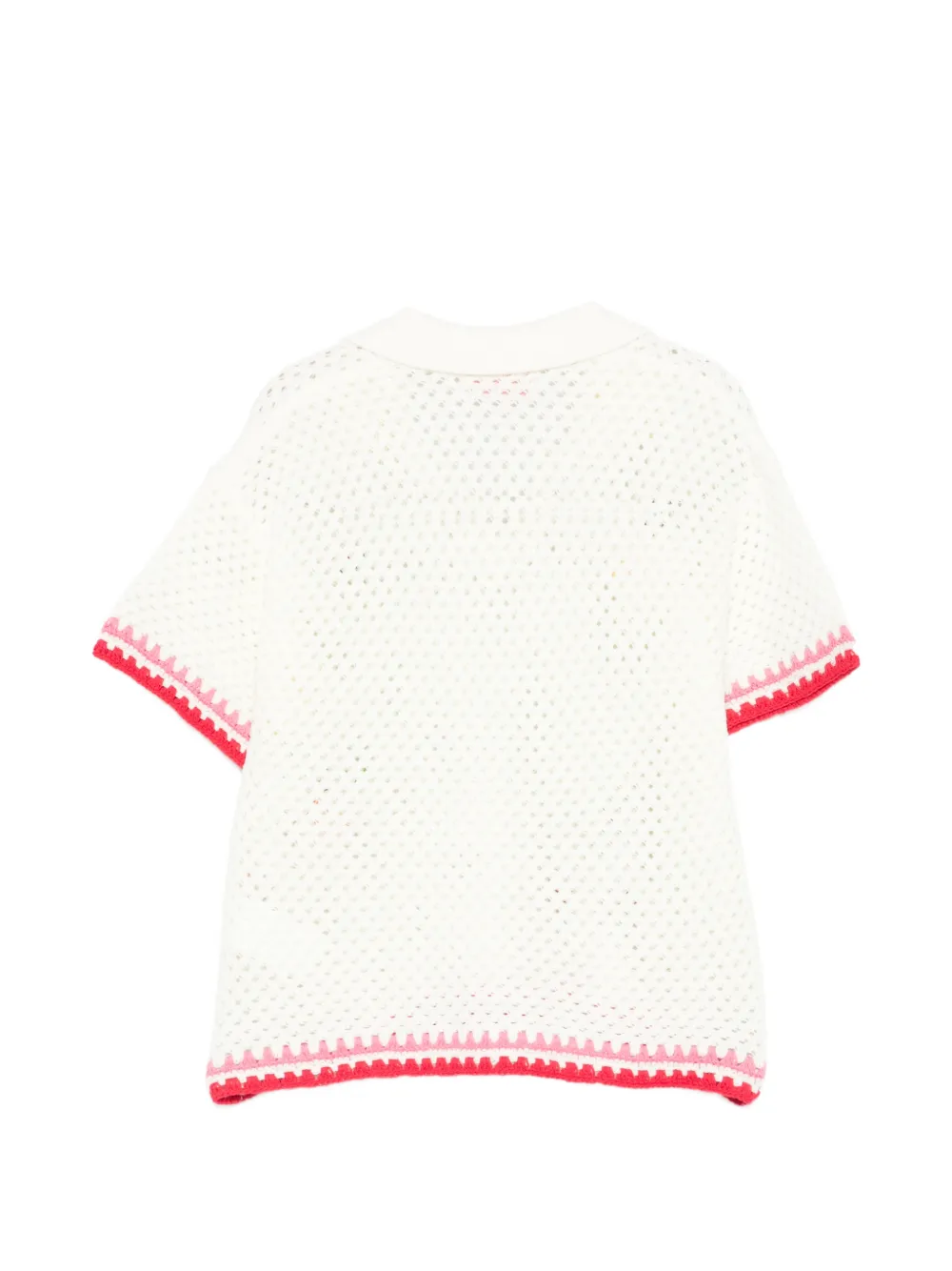  Mc2 Saint Barth Kids Top Pixie De Ganchillo - Blanco 