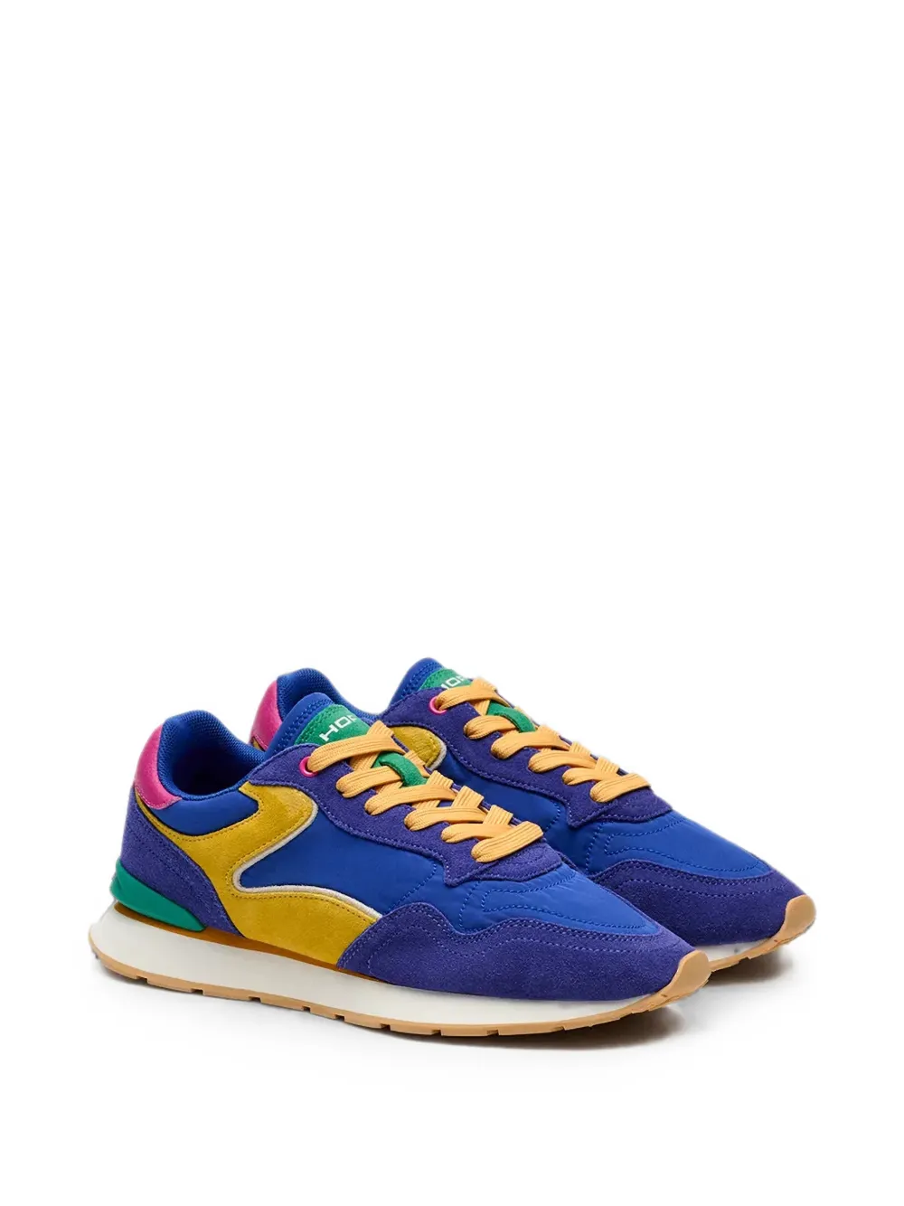 Hoff City Dopamine panelled suede-trim sneakers Blauw