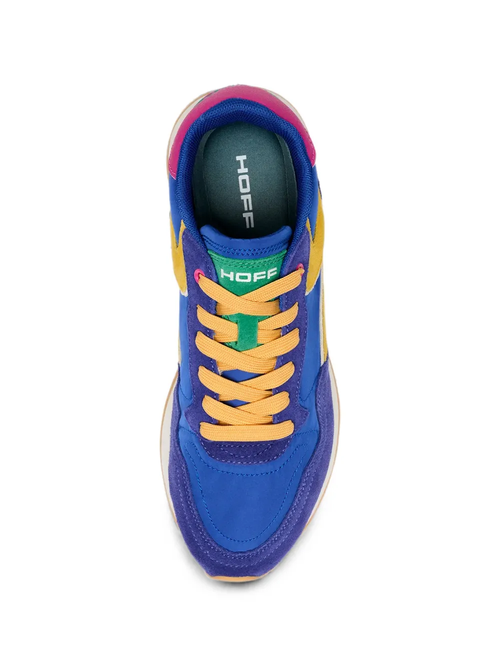 Hoff City Dopamine panelled suede-trim sneakers Blauw