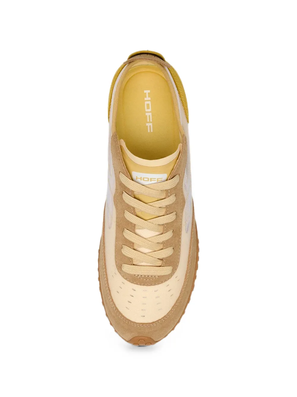 Hoff Bridge Mesh suede-trim sneakers Beige